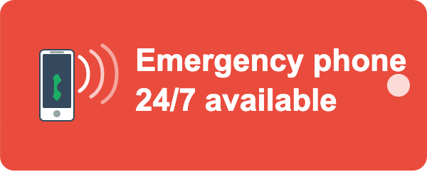 Emergency phone 24/7