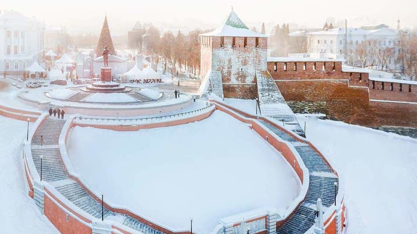 нижний новгород фото города зимой