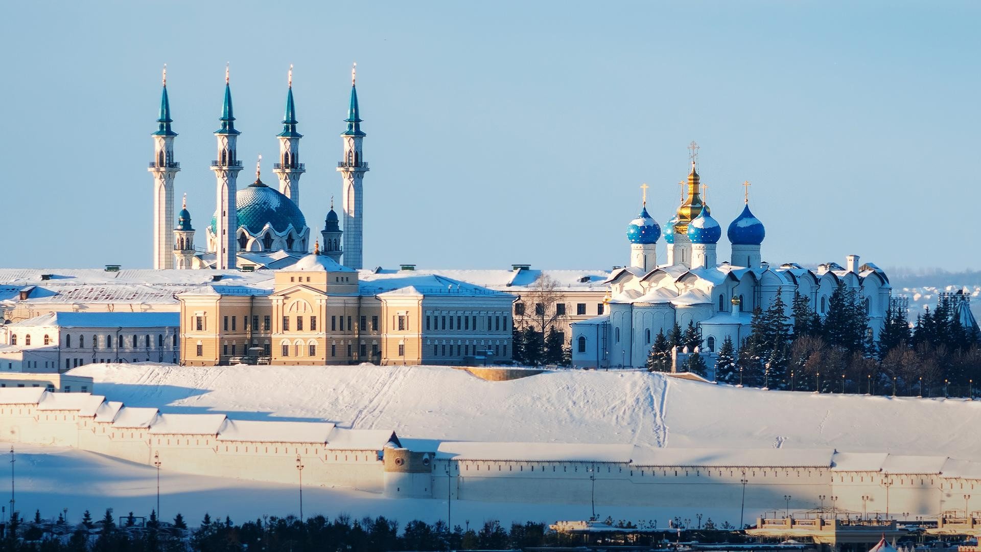 Зима Казань Казанский Кремль